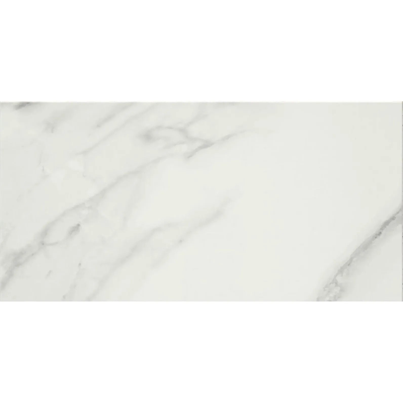 Lumiere White 30 x 60cm glazed ceramic marble effect tile face