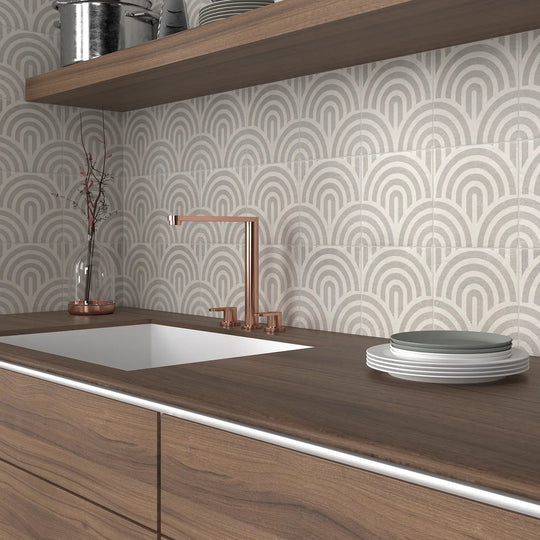 Tahoe Grey Decor Three 20 x 20cm Porcelain Tile - alternate view