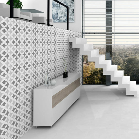 Barcelona Triumph Pattern 25 x 25cm Porcelain Tile - alternate view