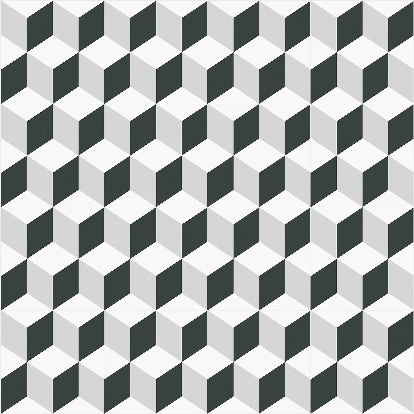 Barcelona Cube Pattern 25 x 25cm patterned porcelain tile design