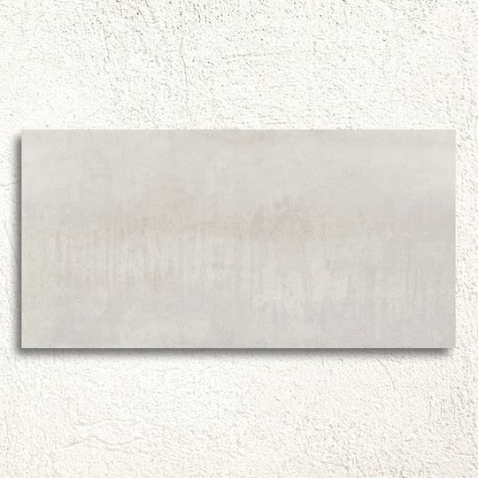 Ionic White 60 x 120cm porcelain metal effect tile face