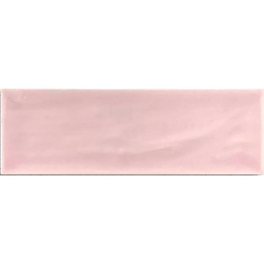 Aria Pink Gloss 10 x 30cm Ceramic Tile - alternate view