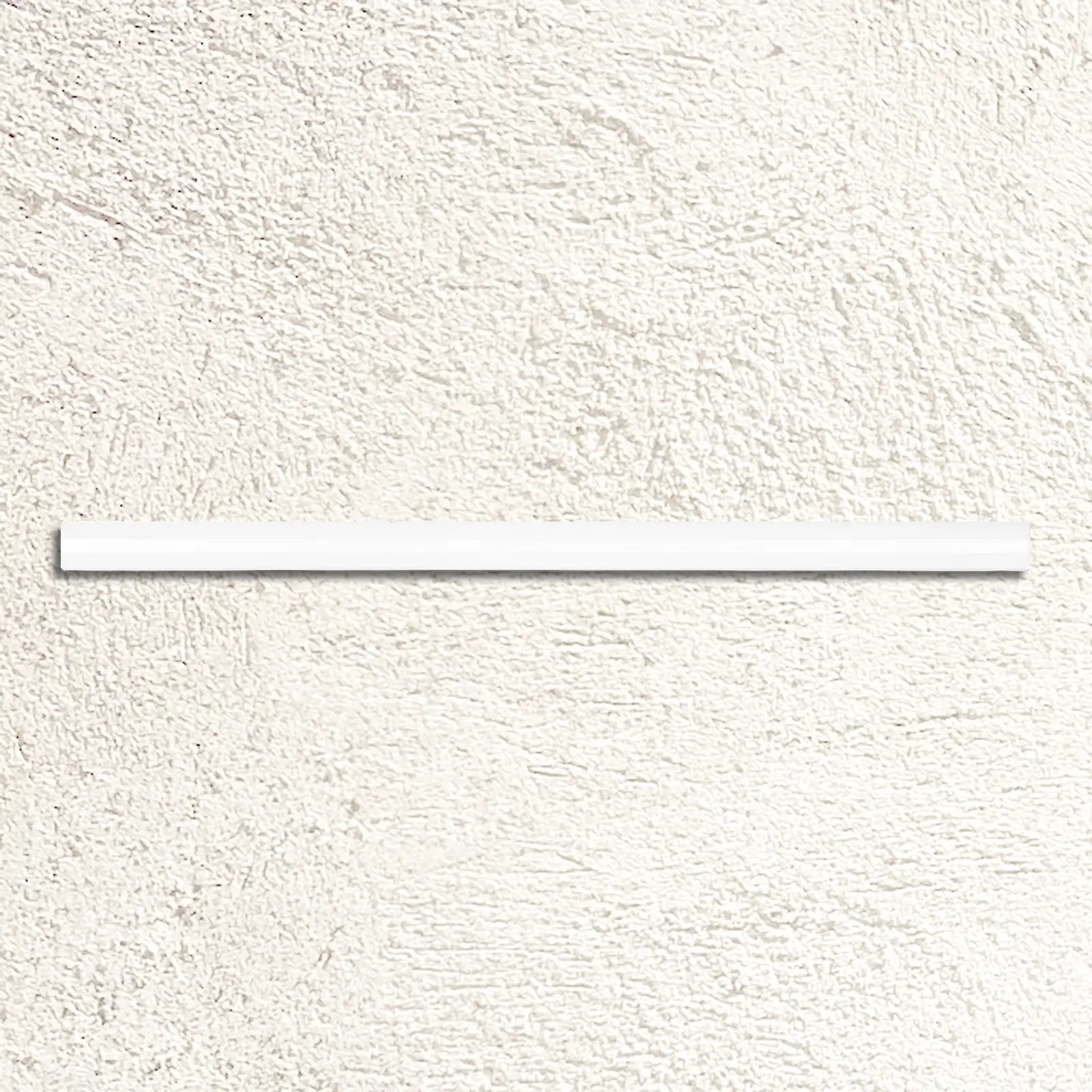Aria White Gloss Quarter Round 1.5 x 30cm gloss ceramic trim face
