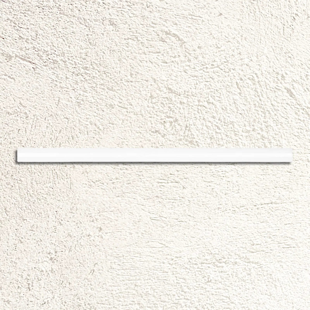 Aria White Gloss Quarter Round 1.5 x 30cm gloss ceramic trim face