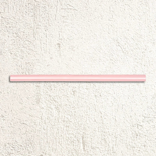 Aria Pink Gloss Quarter Round 1.5 x 30cm Ceramic Tile