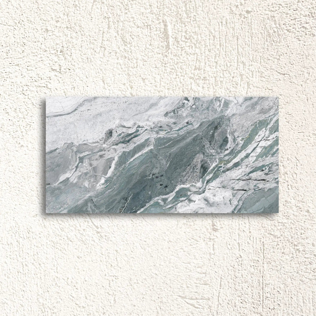 Reflect Aqua Polished 60 x 120cm porcelain marble effect tile face