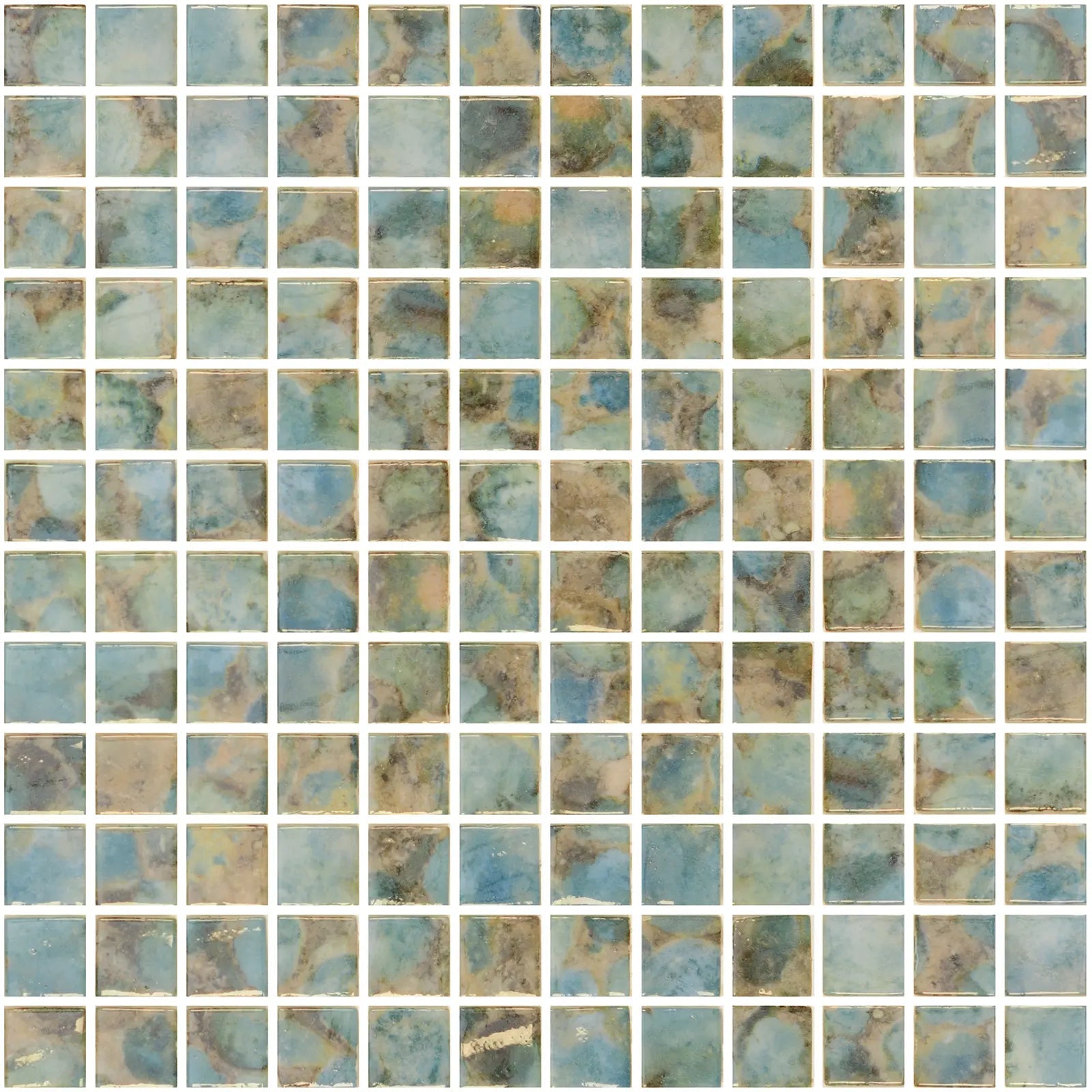 Aquastyle Rodas glass mosaic shown as a large surface