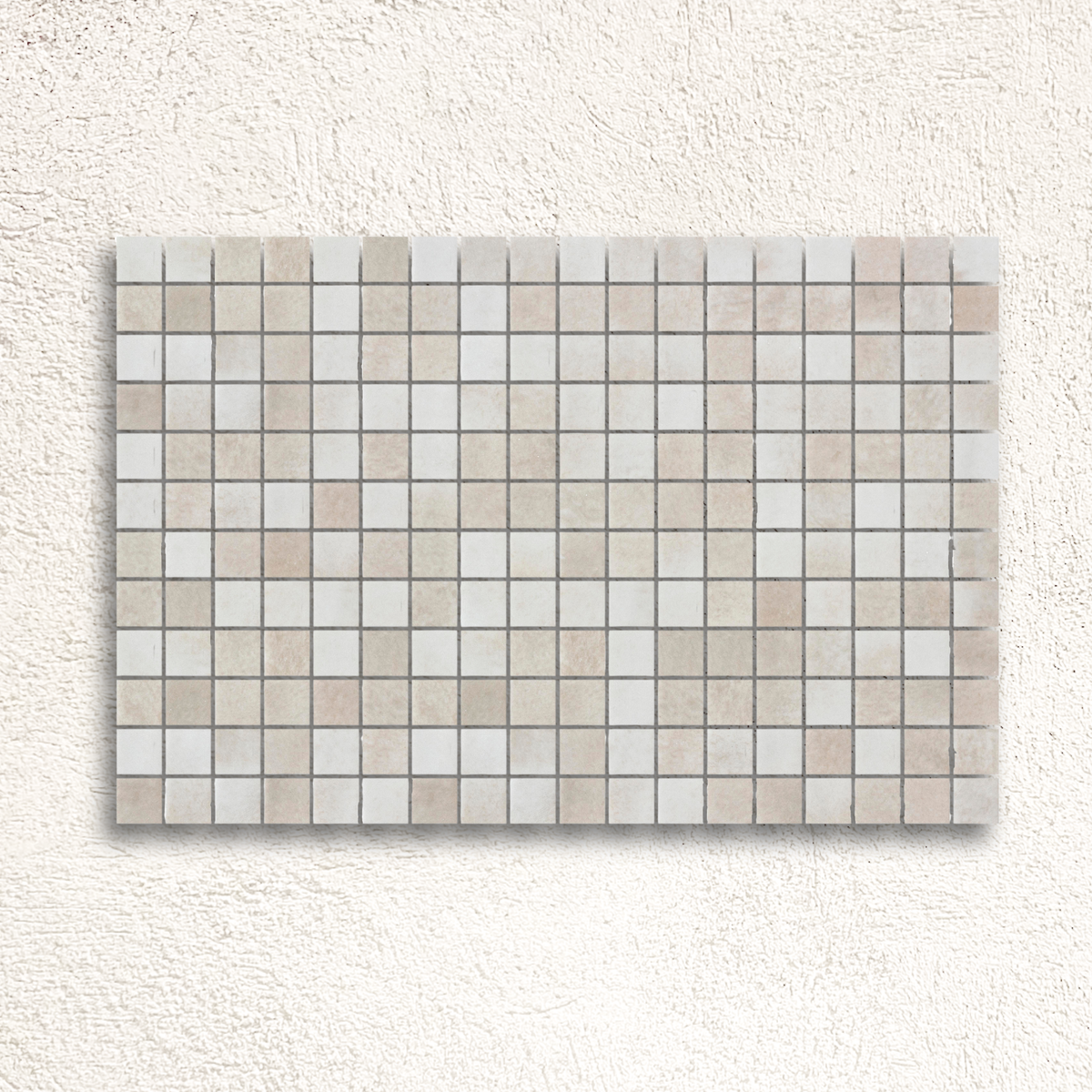 Fiji Sumatra Matte Mosaic Tile 31.1 x 41.7cm in a bathroom setting