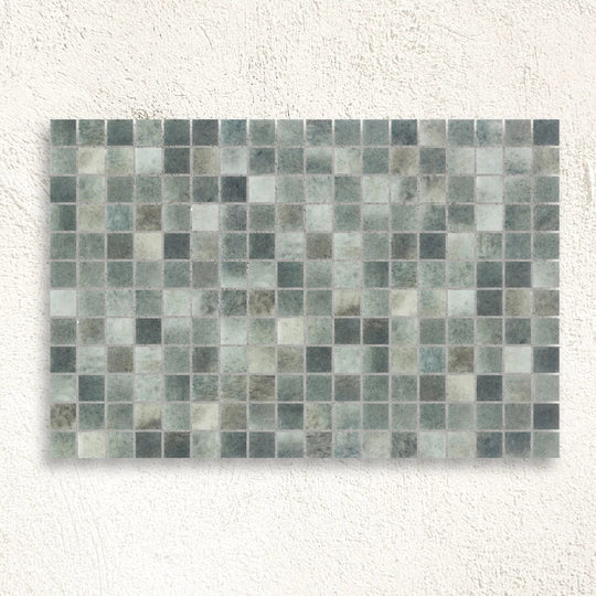 Fiji Sukabumi Matte 31.1 x 41.7cm glass mosaic stone effect tile face