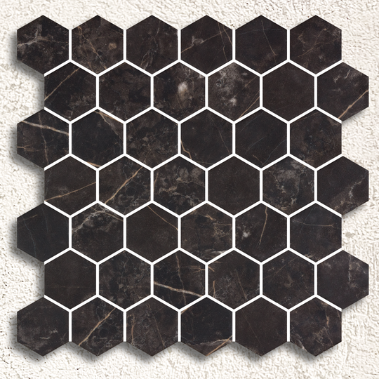 Hex XL Coimbra Matte Mosaic Tile - alternate view