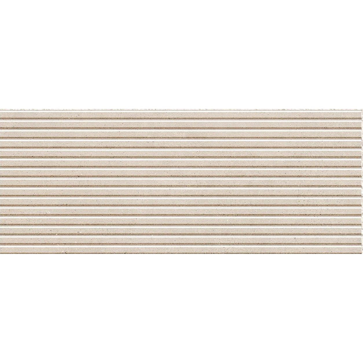 Borneo Sand Esir 30 x 75cm ceramic fluted stone effect tile face