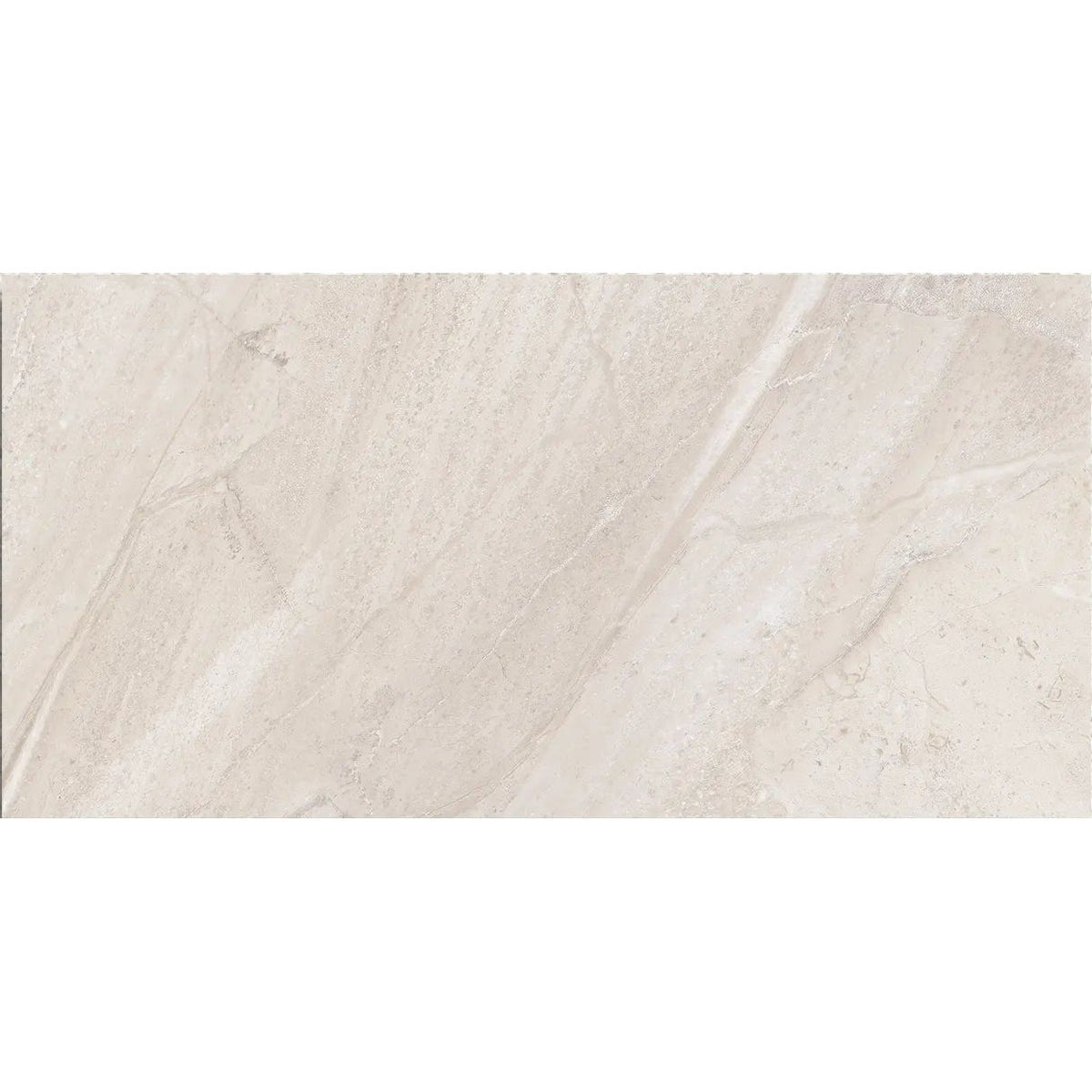 Arianne Almond 30 x 60cm glazed ceramic marble effect tile face