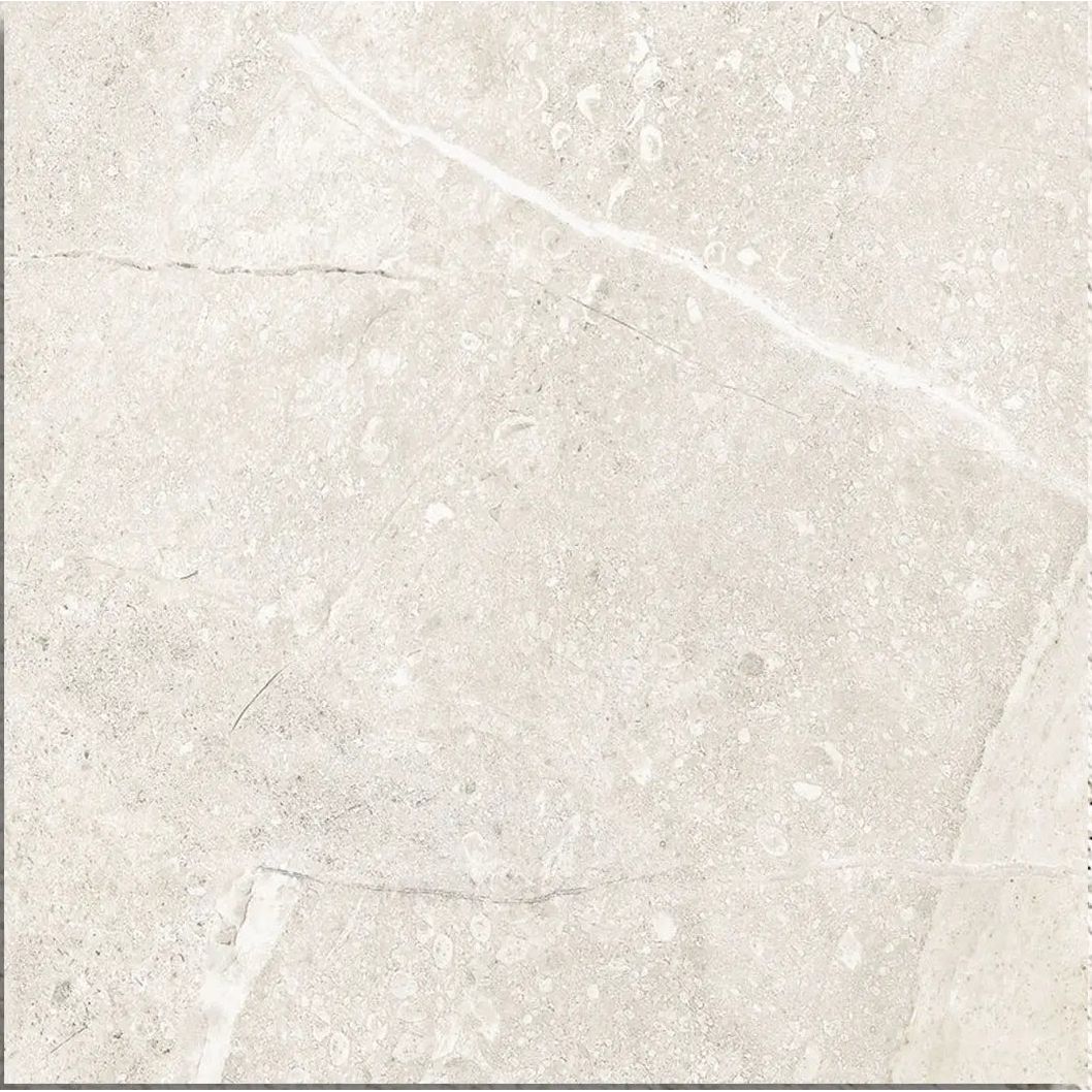 Arianne Almond 60 x 60cm glazed porcelain marble effect tile face