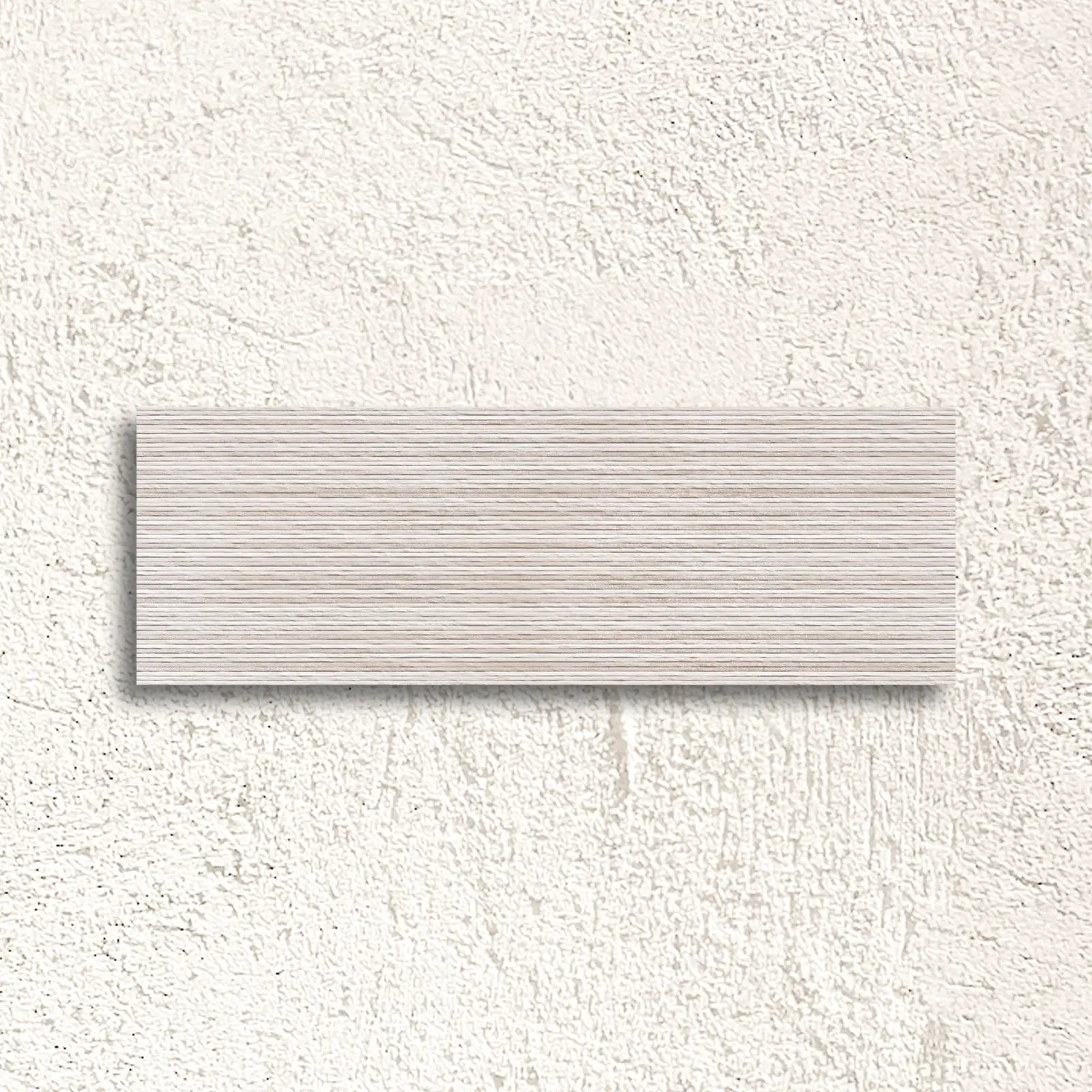 Neutra Cream Relieve Décor 30 x 90cm textured concrete-effect wall tile face