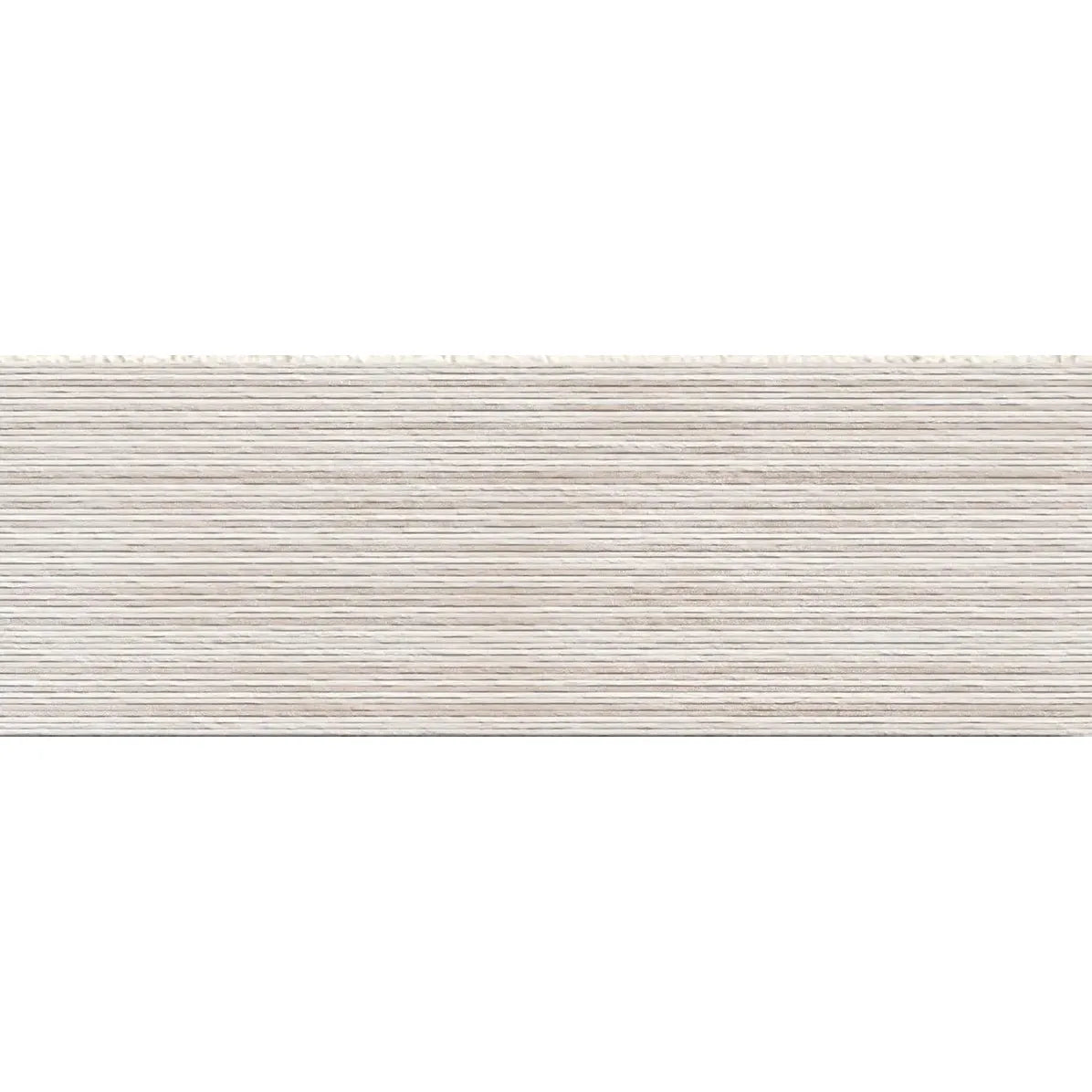Neutra Cream Relieve Décor 30 x 90cm textured concrete-effect wall tile face