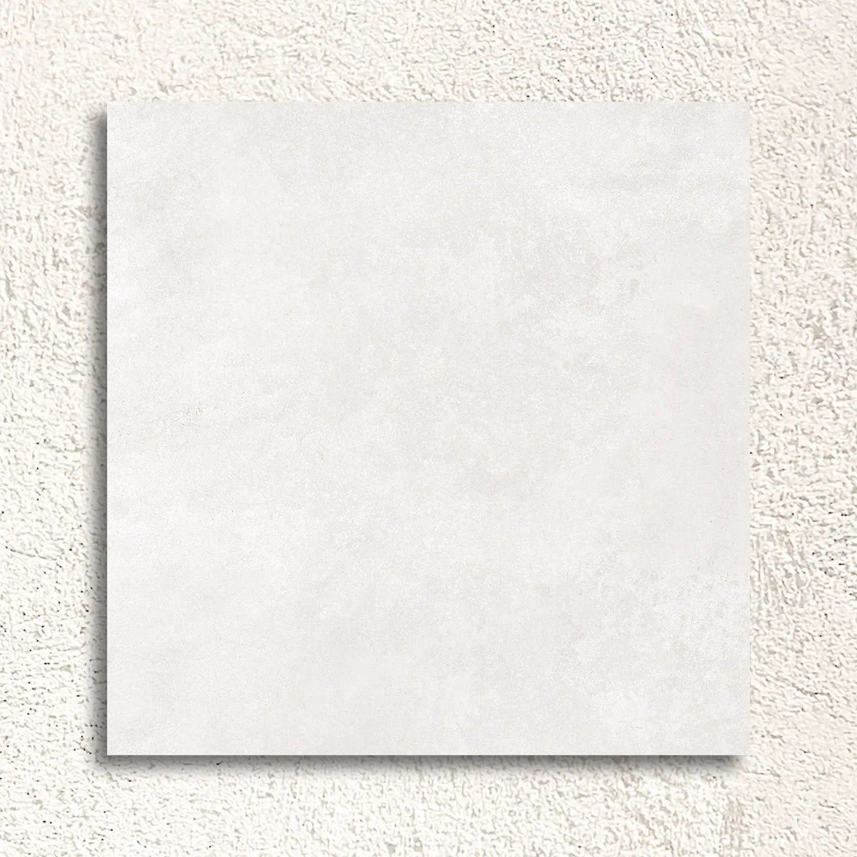 Neutra White Natural 60 x 60cm glazed porcelain concrete-effect tile face