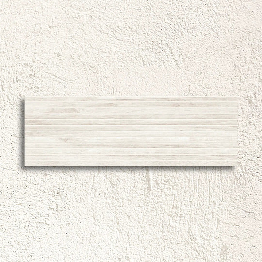 Hannover Wood Dorian White 33 x 100cm Ceramic Tile - alternate view