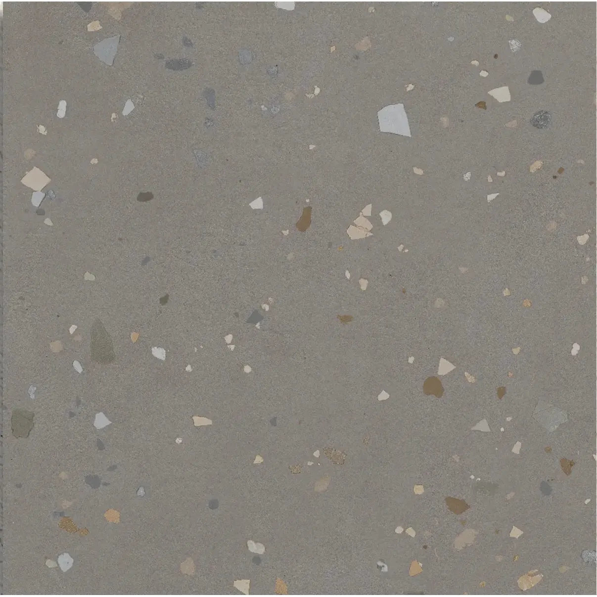 Happy Joy Grey 60 x 60cm porcelain terrazzo tile face