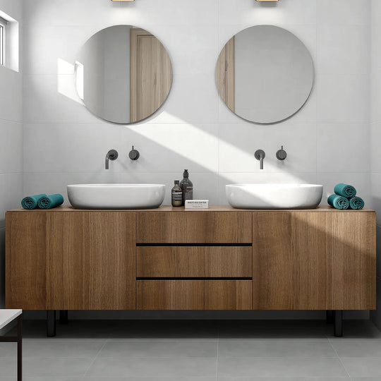 Blaze Perla 33.5 x 55cm pearl grey matt ceramic tile room setting