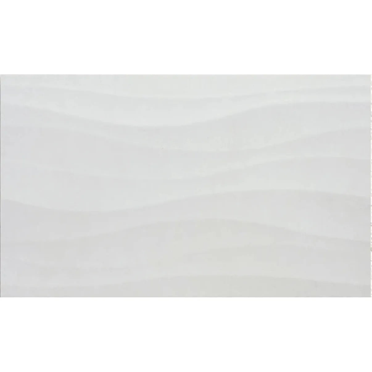 Blaze Ondas Perla 33.5 x 55cm pearl grey wave relief matt ceramic tile face