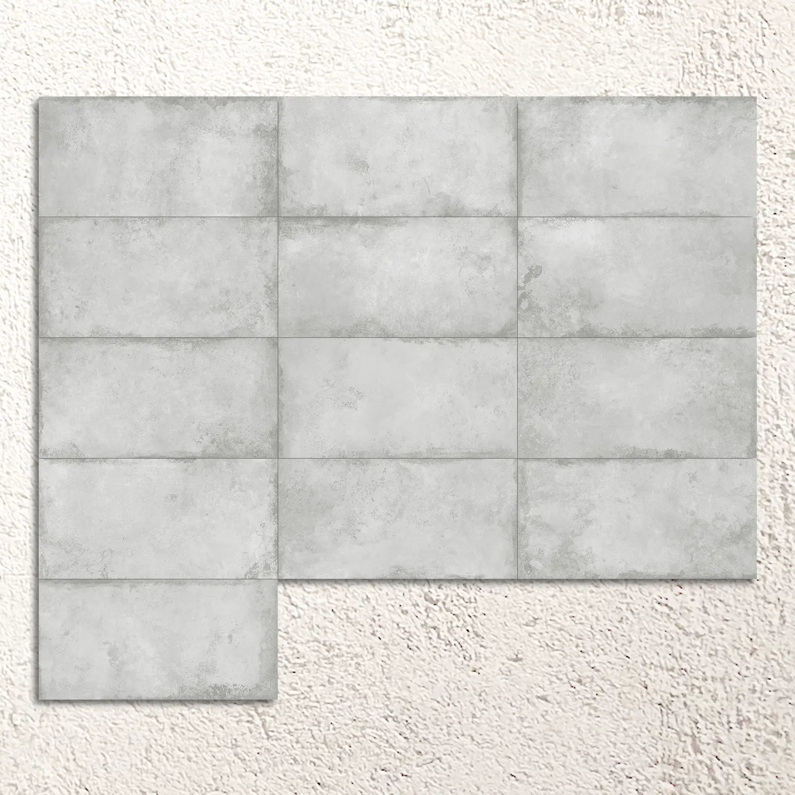 Alloy Pearl Semi Polished 60x120cm pale metal effect porcelain tiles shown as a large surface