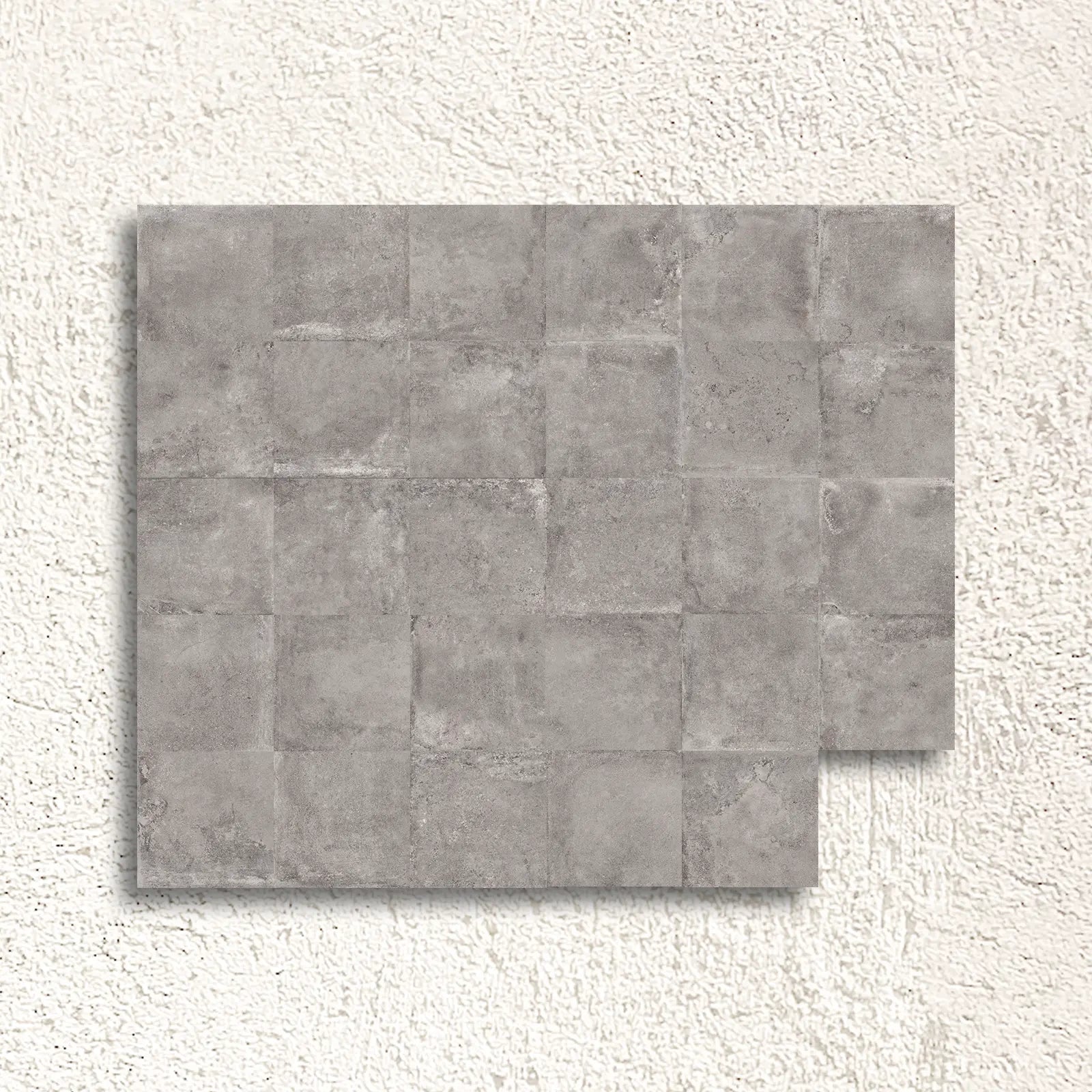 Mayfair Ash 60 x 60cm glazed porcelain tile room setting