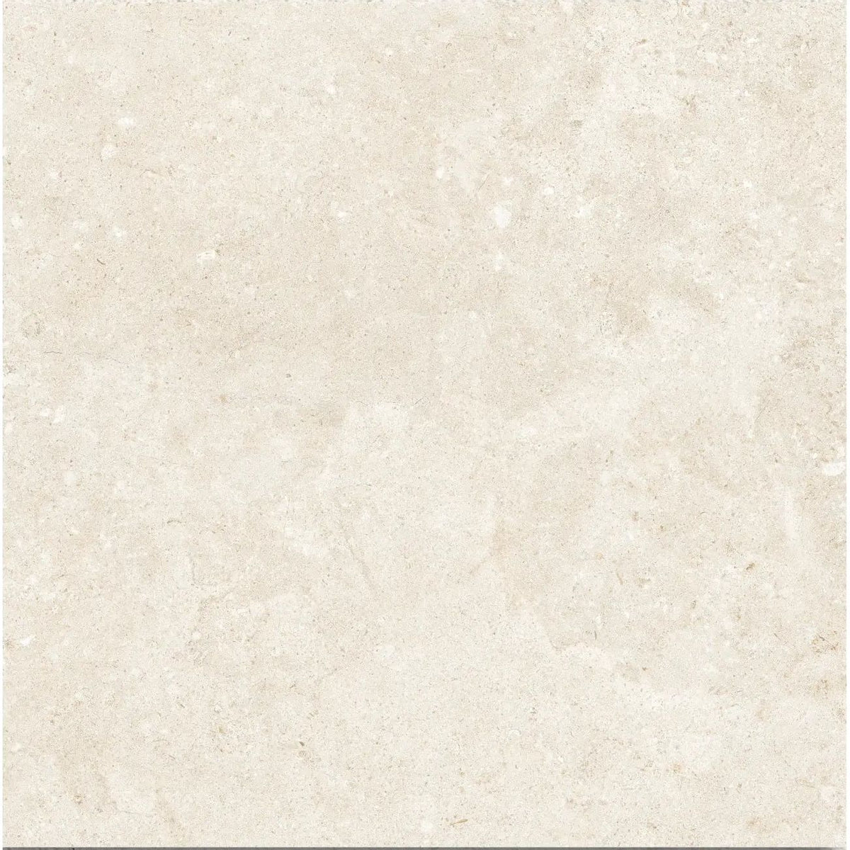 Elva Ivory matt porcelain stone-effect tile 100 x 100cm face detail