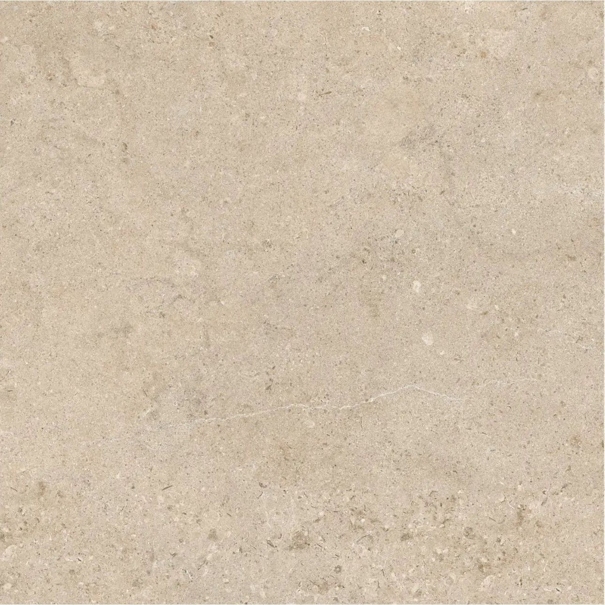 Elva Greige matt porcelain stone-effect floor tile 100 x 100cm, warm greige face