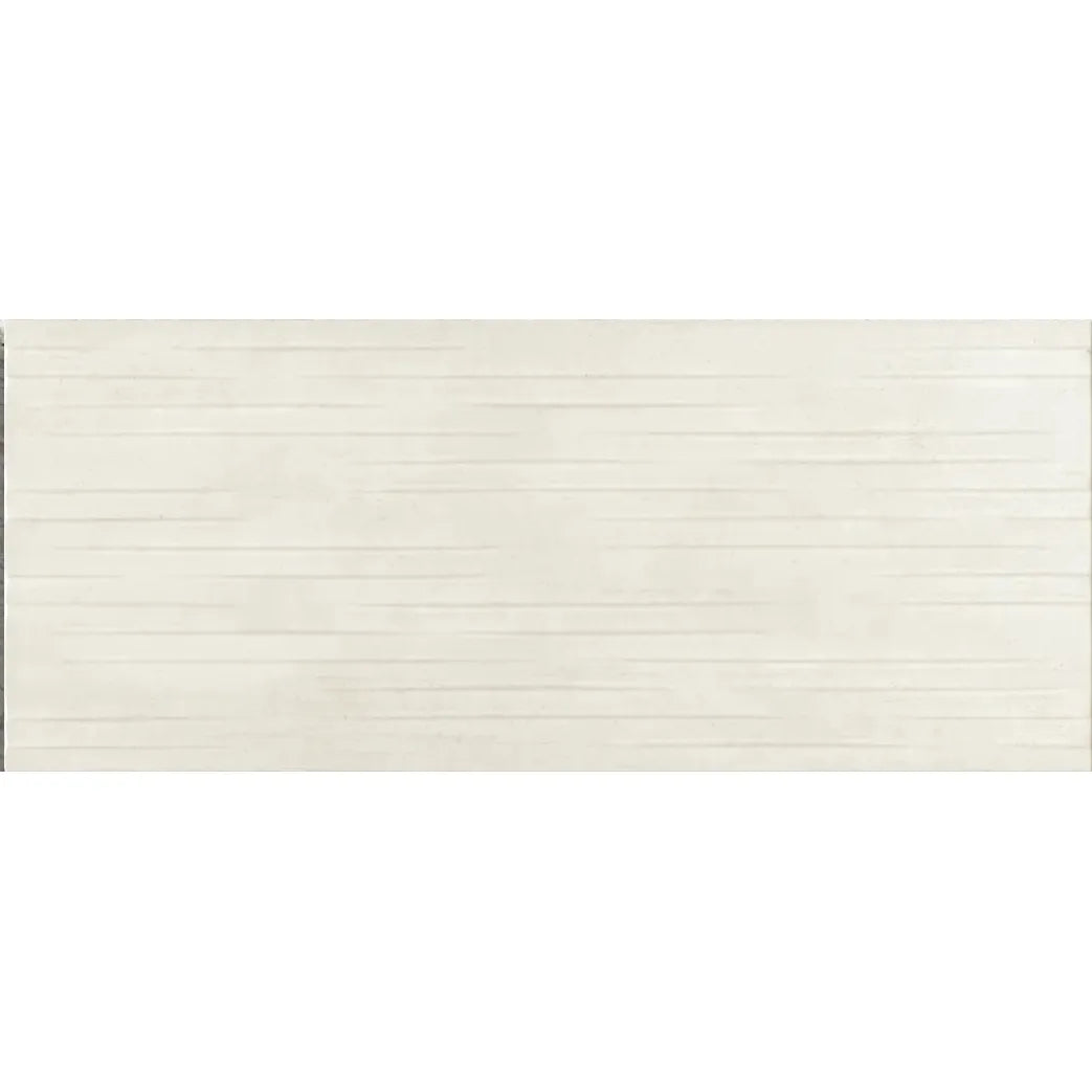 Hannover Ivoire Relieve Décor 25 x 60cm matt textured ceramic wall tile face