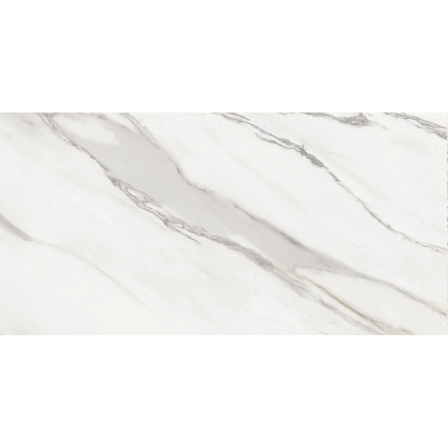 Apollo Cloud Artech matt porcelain marble effect tile 60 x 120cm face detail in white grey