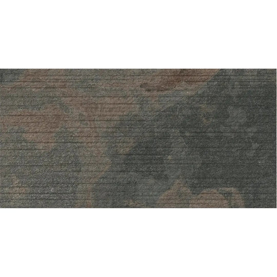Cove Anthracite Décor 30 x 60cm Porcelain Tile - alternate view