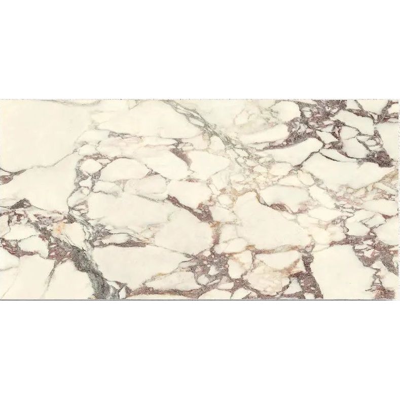 Novara Viola marble effect porcelain tile face detail