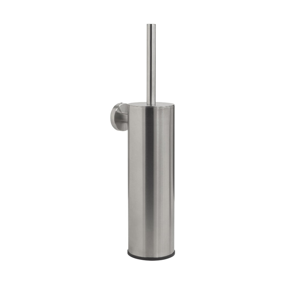 G Pro Metal Toilet Brush Wall Mounted in Brushed Stainless Steel - Origins Living