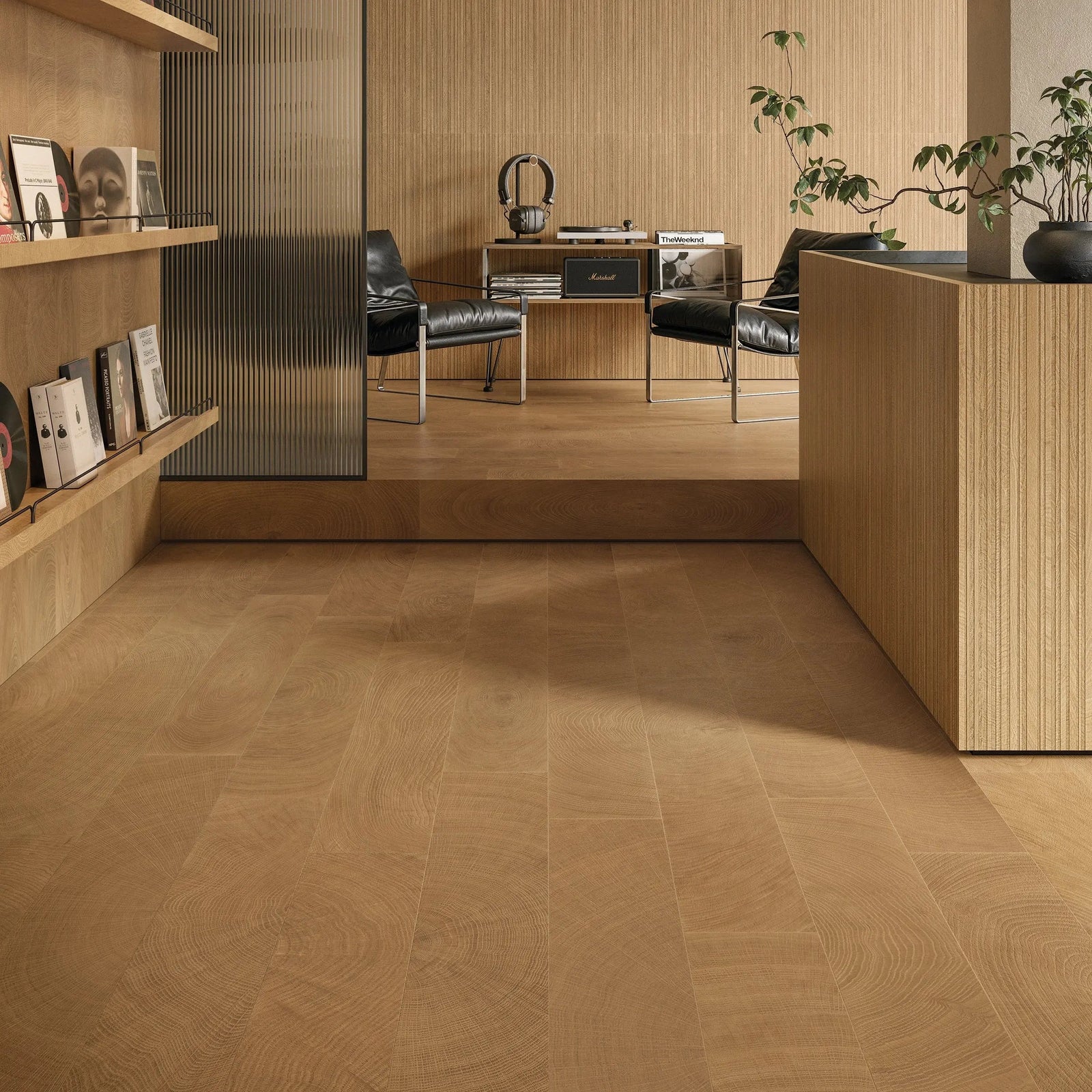 Fraser Walnut 20 x 120cm Porcelain Tile – close-up detail