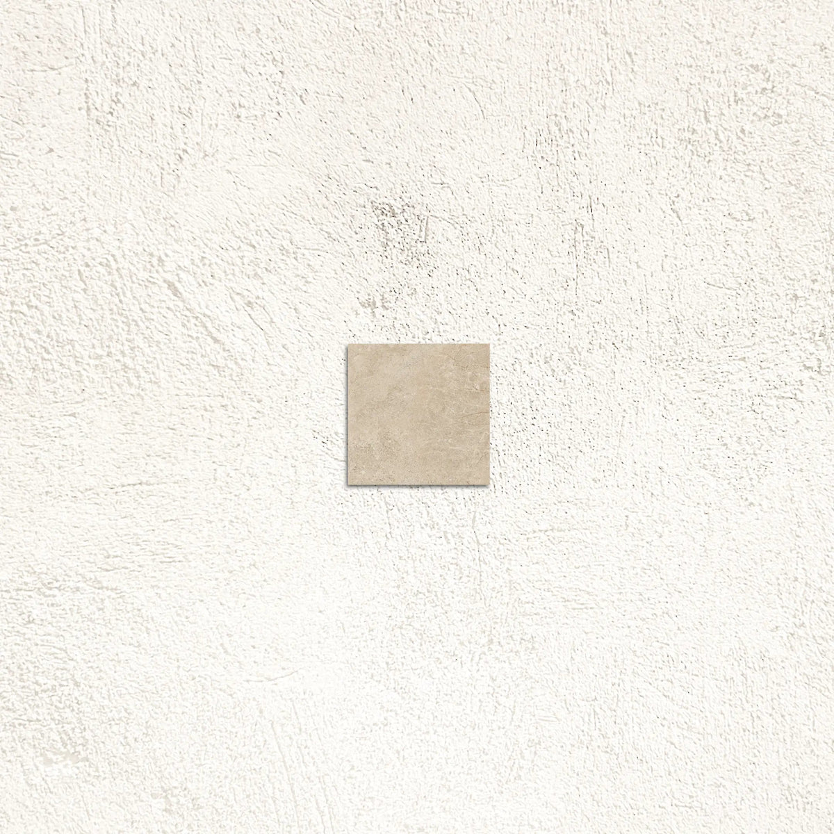 Atlas Almond 7.5 x 7.5cm matt porcelain tile face detail