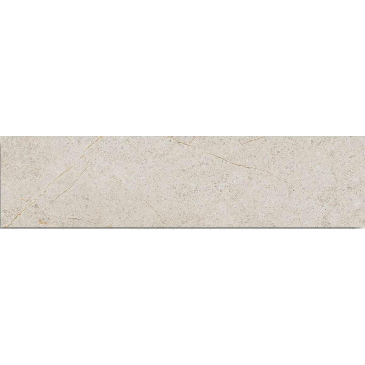 Atlas Cotton 7.5 x 30cm matt porcelain tile face detail