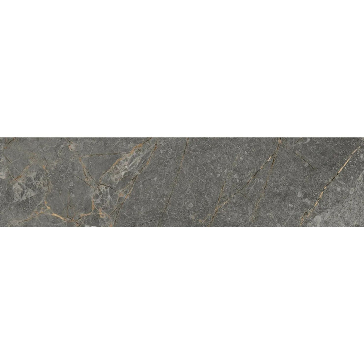 Atlas Coal 7.5 x 30cm matt porcelain tile face detail