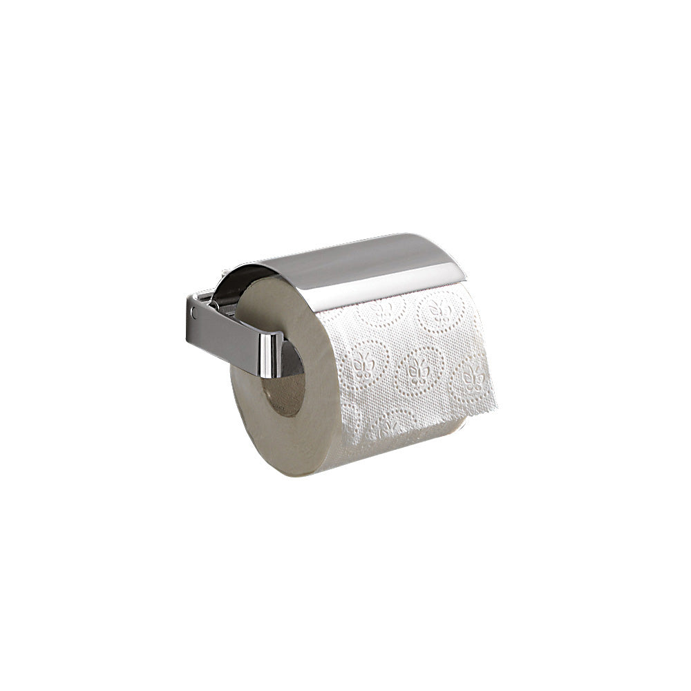 Lounge Toilet Roll Holder with Flap in Chrome - Origins Living