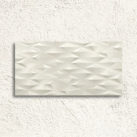 Muse Ivory Prisma Decor 30 x 60cm Ceramic Tile - alternate view