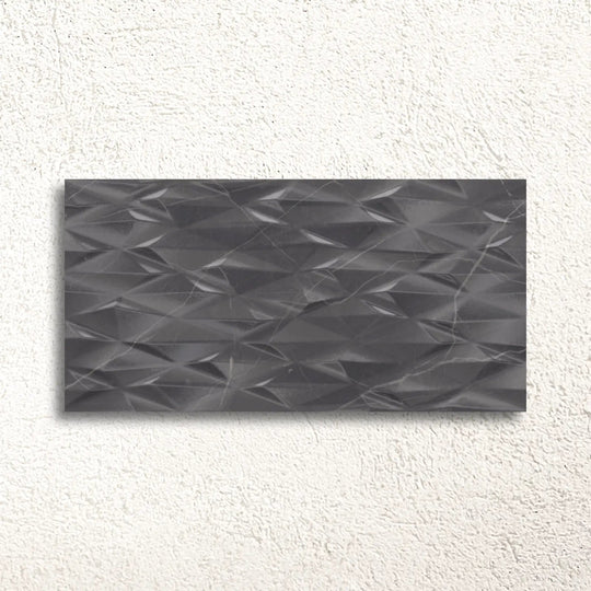 Muse Coal Prisma Decor 30 x 60cm Ceramic Tile - alternate view