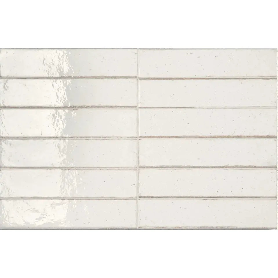 Lisbon Warm White Shine ceramic wall tiles