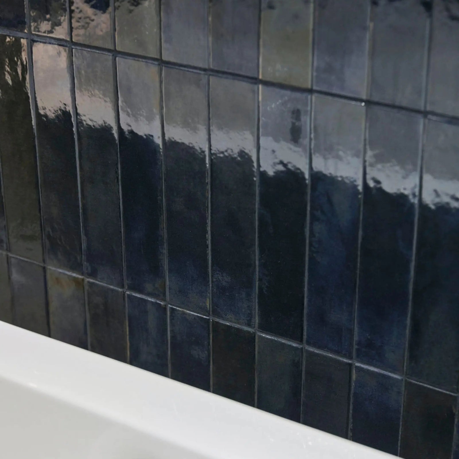 Lisbon Blue Cobalt Shine 5.6 x 26.7cm Ceramic Tile – detail view 3