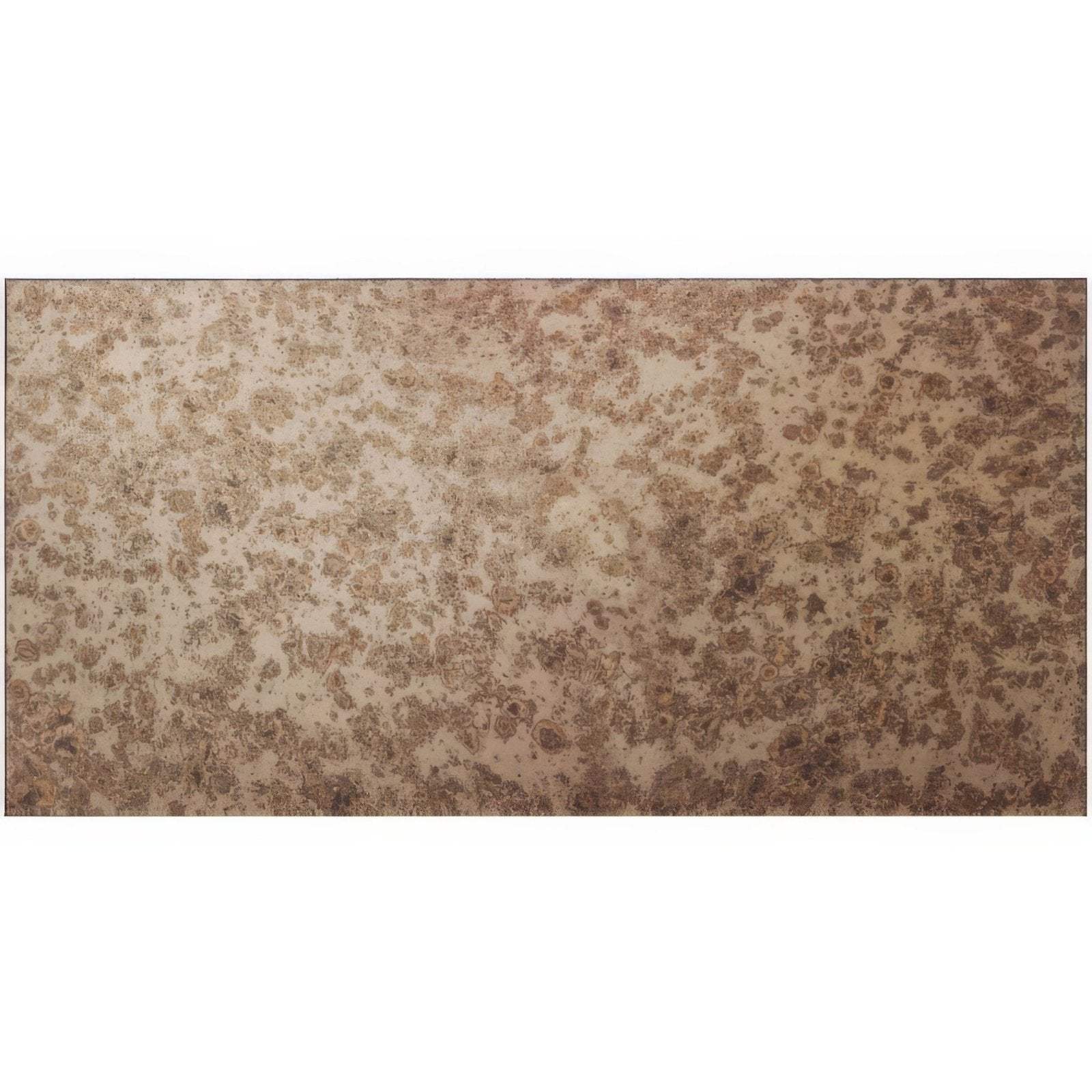 600 x 300mm Large Format Antique Mirror Copper