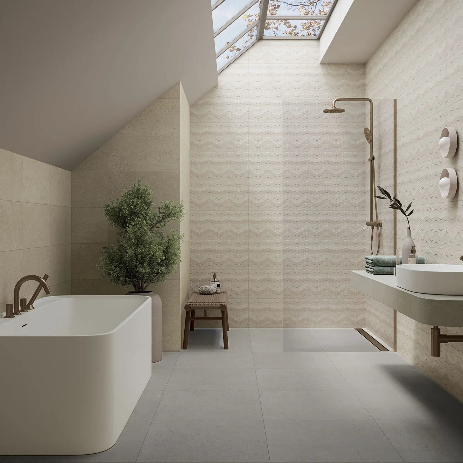 Moonstone Grey Mat 59.8 x 59.8cm Porcelain Tile – detail view 3
