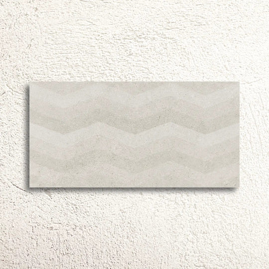 Moonstone White Struktura Décor 29.8 x 59.8cm Ceramic Tile - alternate view