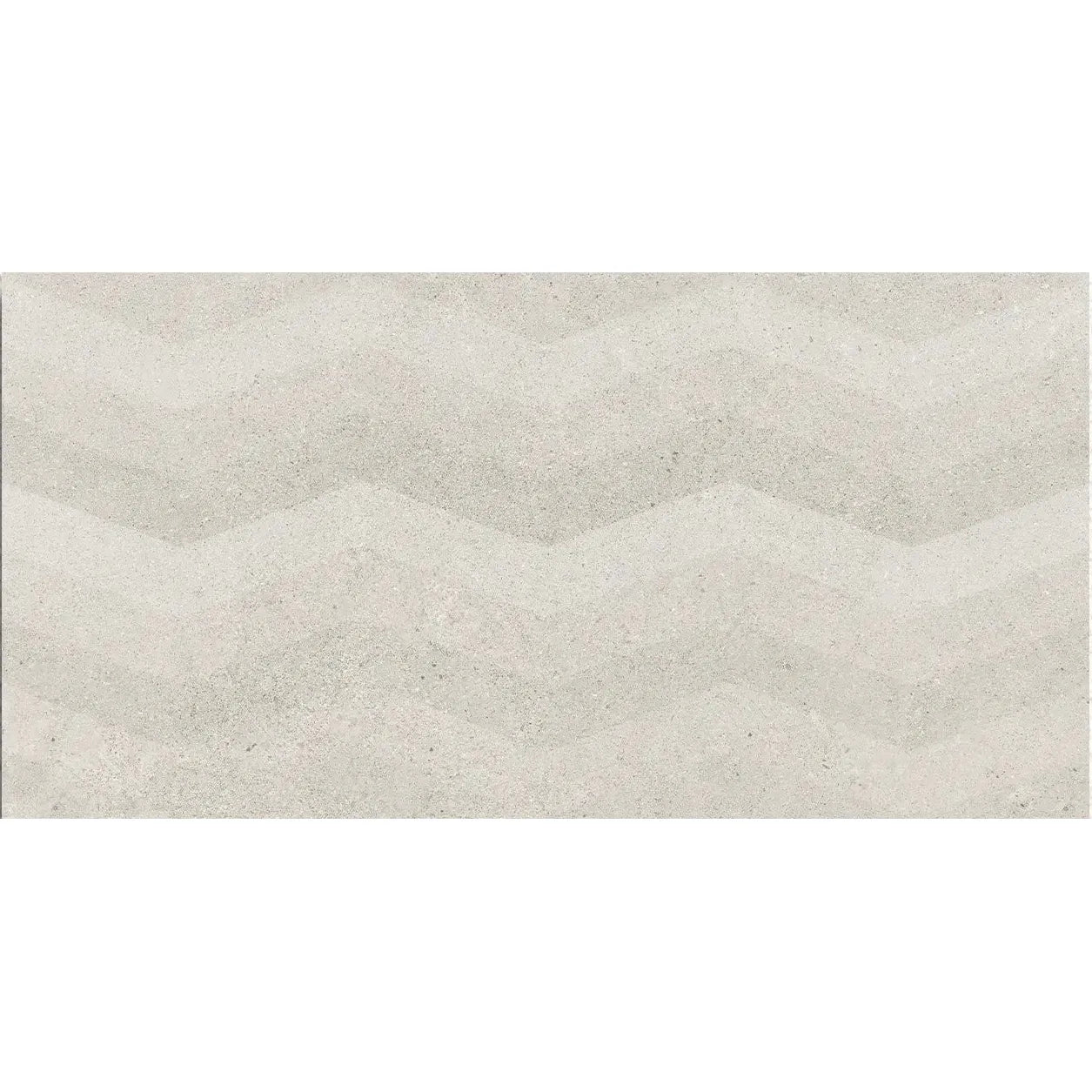Moonstone White Struktura Decor 29.8 x 59.8cm ceramic matt textured tile face