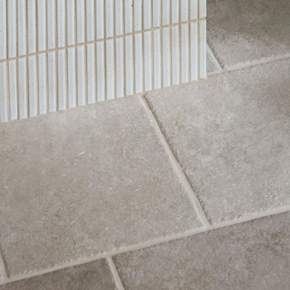 Abbey Porcelain Square Dove Wall & Floor Tile 25x25cm - Matt - Grey