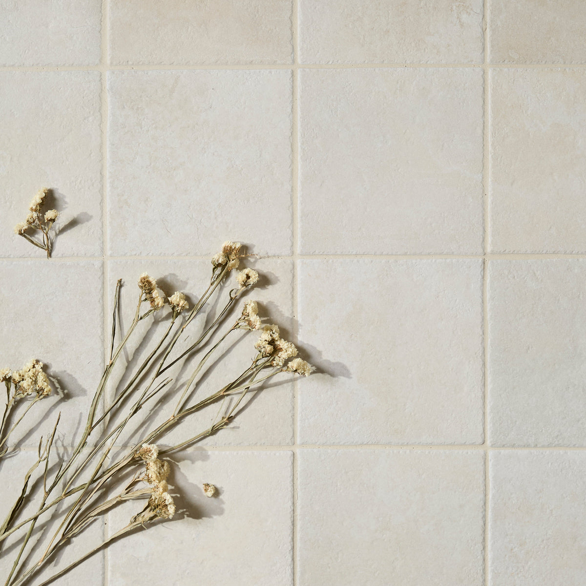 Abbey Porcelain Square Ivory Wall & Floor Tile 25x25cm - Matt - Cream & Beige