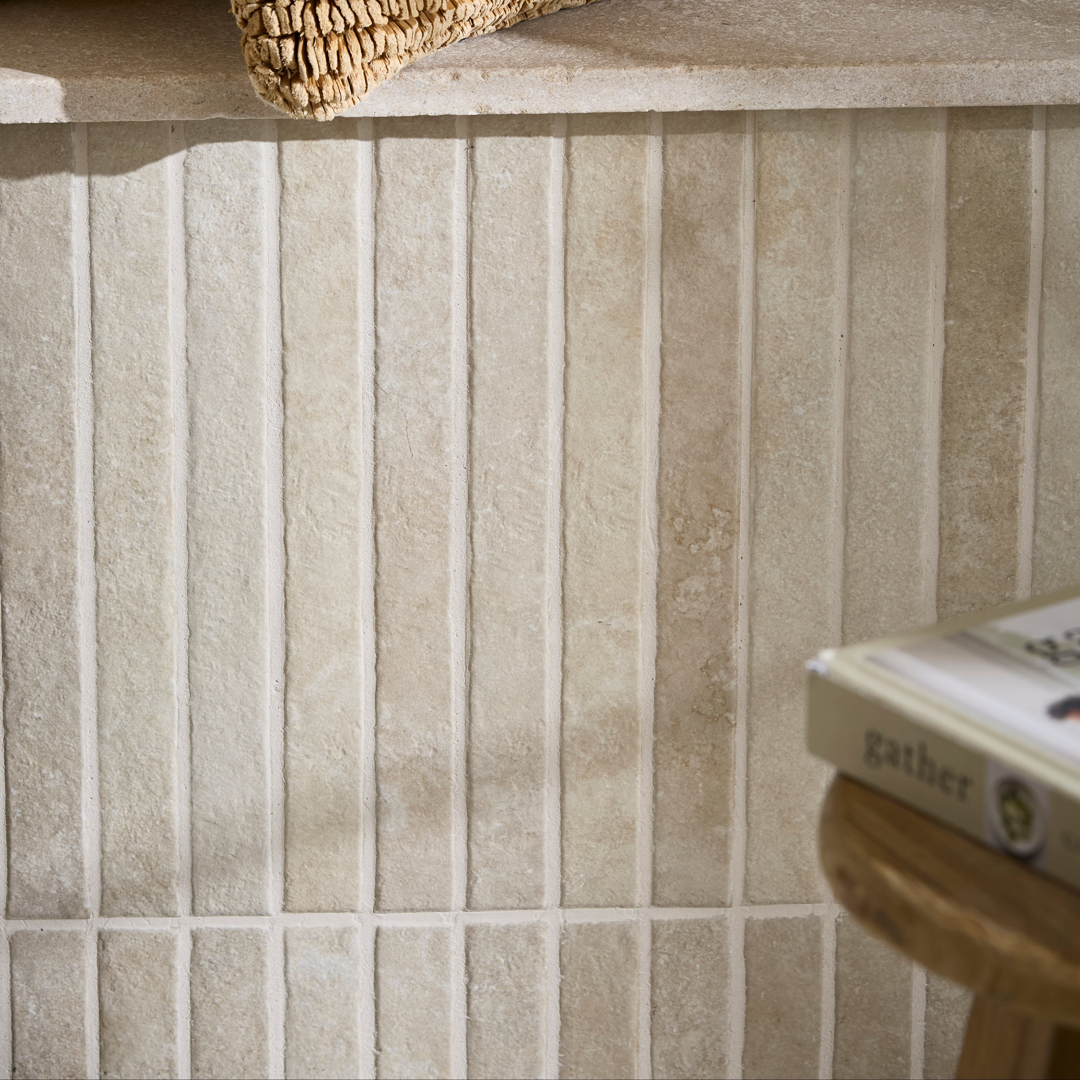 Abbey Porcelain Parquet Blend Wall & Floor Tile 3.8x38cm