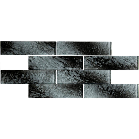 Ammon Brickbond Glass Mosaic Wall Tile - alternate view